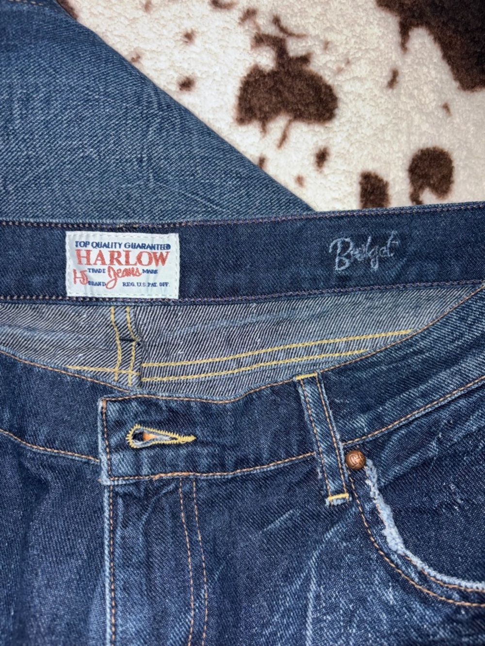 Harlow Dark Blue Denim Jeans - Classic Fit